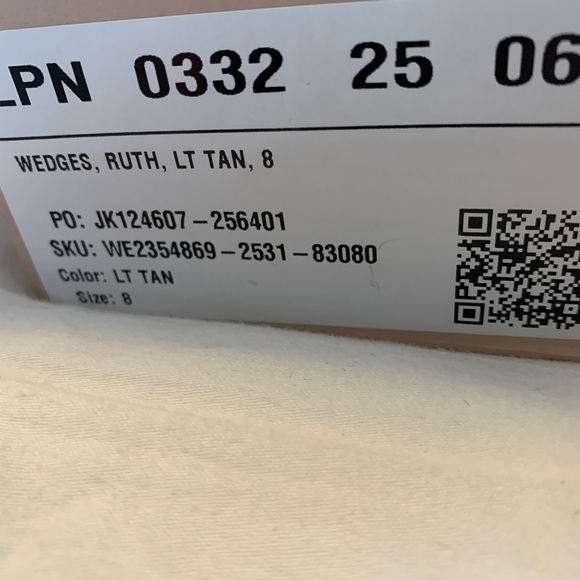 Just Fab Ruth Light Tan Wedge - Picture 3 of 9